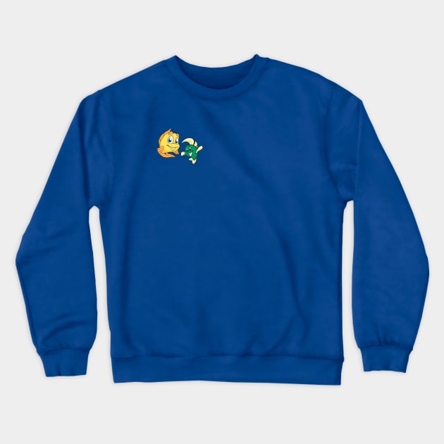 Freddi Fish & Flounder Tee Crewneck Sweatshirt by seanhunter